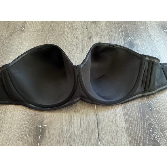 Wacoal 38H‎ Smooth Mulitway Convertible Black Strapless Bra - Picture 4 of 7